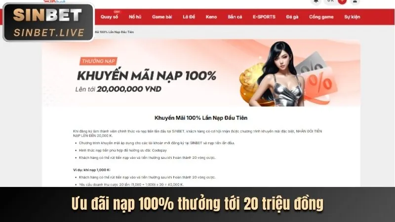 Ưu đãi nạp tiền lần đầu cho thành viên mới Hy88